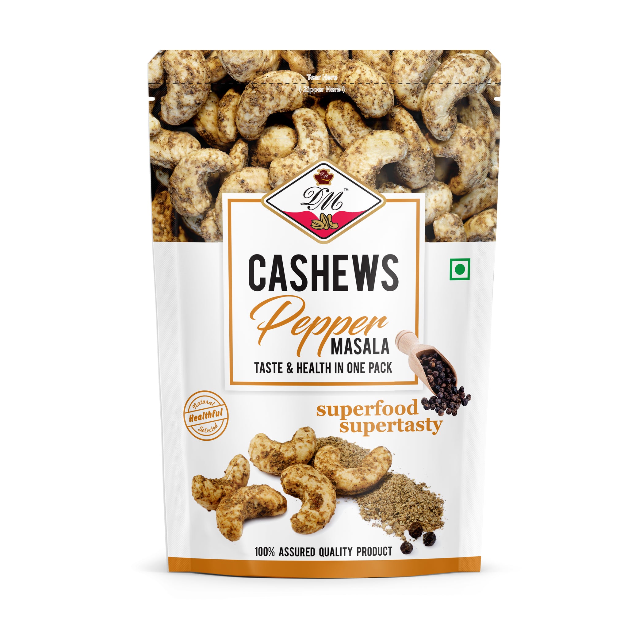 Cashew Nuts - Pepper Roasted - 200g