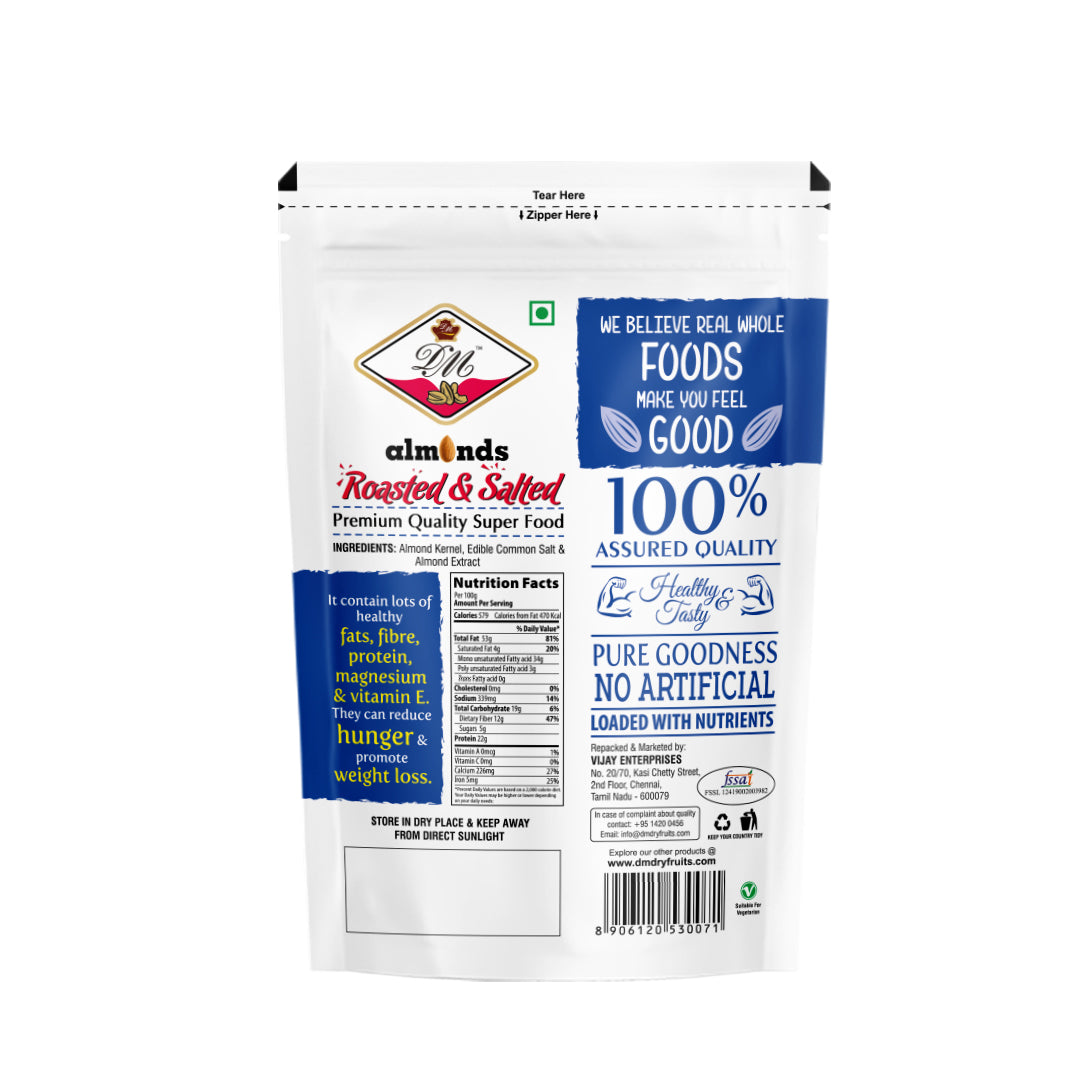 Almond - Roasted & Salted -200g